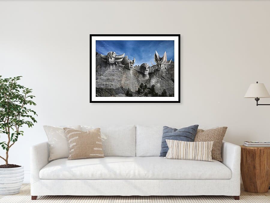 Stampa ambientata, Monte Rushmore, versione Gon Nagai