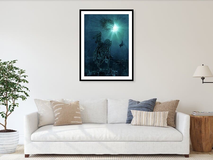 Stampa ambientata, Il Cavallo di Bronzo sommerso